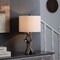 Edge Collections - Grey - Polyresin Bear On A Tree Table Lamp - 1 Piece